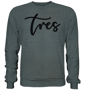 Sweatshirt Basic - "Tres" Original black - Tres-Palma