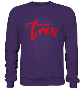 Sweatshirt Basic - "Tres" Original red - Tres-Palma