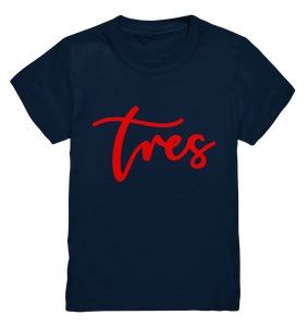 Kids Shirt - "Tres" Original red - Tres-Palma