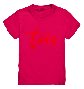 Kids Shirt - "Tres" Original red - Tres-Palma