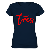 Load image into Gallery viewer, V-Neck Shirt Woman - &quot;Tres&quot; Original red - Tres-Palma
