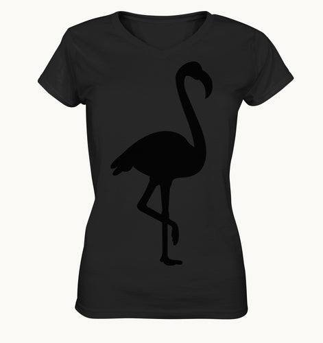 Flamingo - Ladies V-Neck Shirt - Tres-Palma