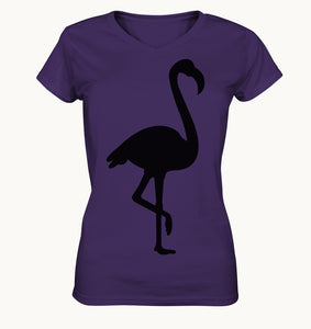 Flamingo - Ladies V-Neck Shirt - Tres-Palma