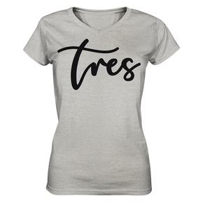 V-Neck Shirt Woman - "Tres" Original black - Tres-Palma