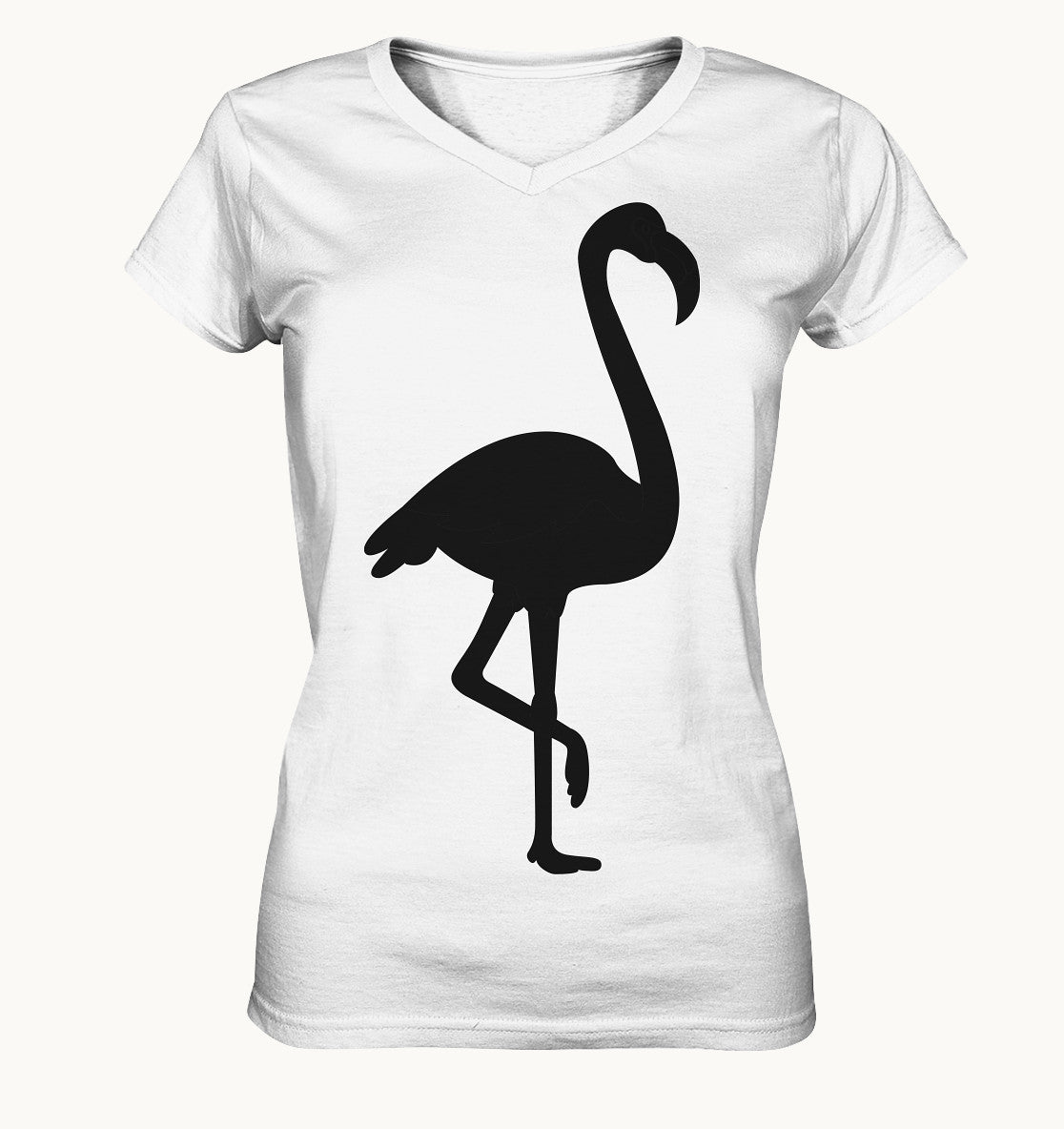 Flamingo - Ladies V-Neck Shirt - Tres-Palma