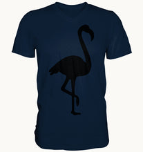 Cargar imagen en el visor de la galería, Flamingo - Mens V-Neck Shirt - Tres-Palma
