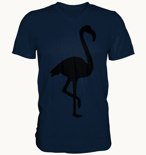 Flamingo - Mens V-Neck Shirt - Tres-Palma