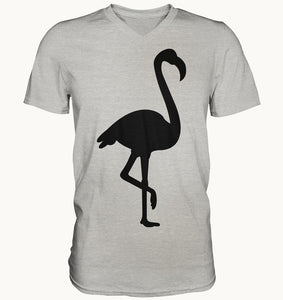 Flamingo - Mens V-Neck Shirt - Tres-Palma