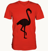 Cargar imagen en el visor de la galería, Flamingo - Mens V-Neck Shirt - Tres-Palma