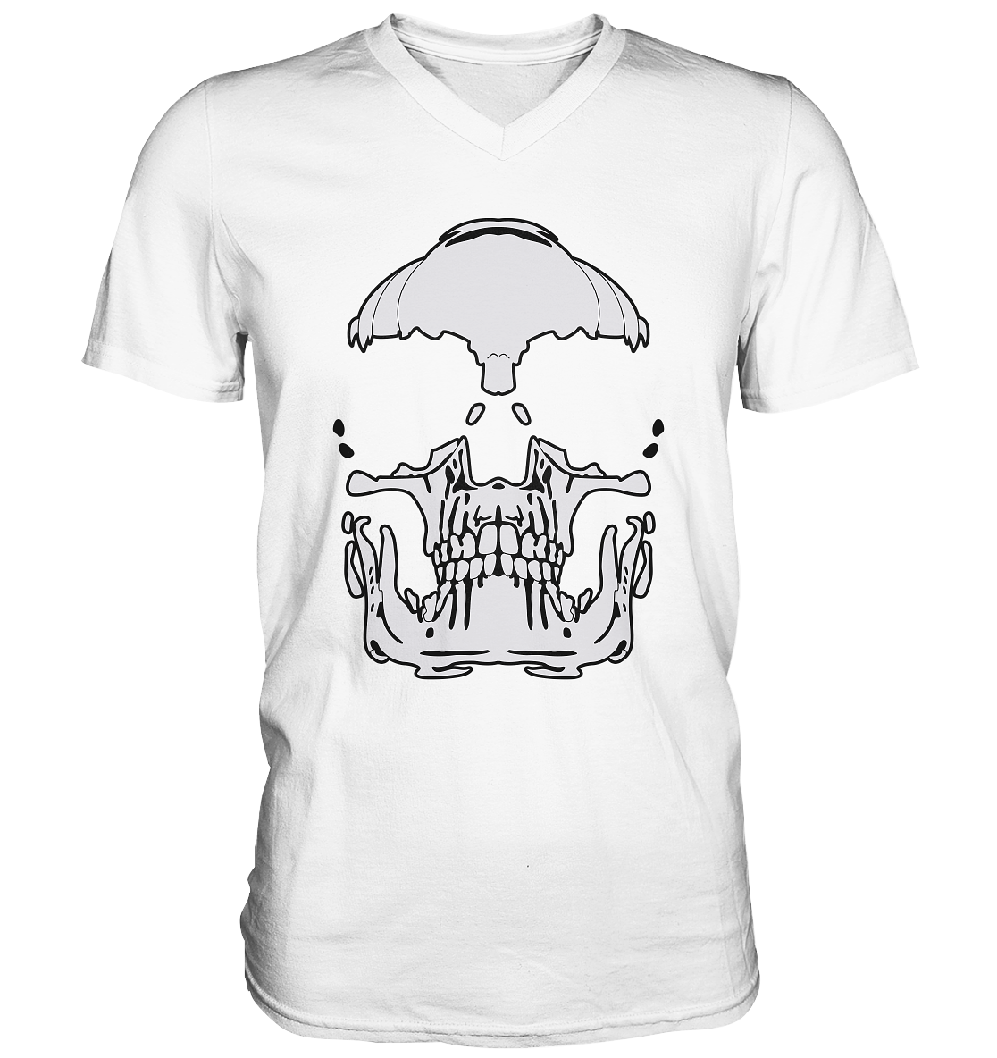 Totenkopf - Mens V-Neck Shirt - Tres-Palma