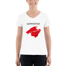 Afbeelding in Gallery-weergave laden, Supporter SI-Mallorca - Women&#39;s Casual V-Neck Shirt - Tres-Palma