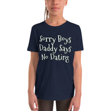 Laden Sie das Bild in den Galerie-Viewer, &quot;Sorry Boys&quot; Youth Short Sleeve T-Shirt - Tres-Palma
