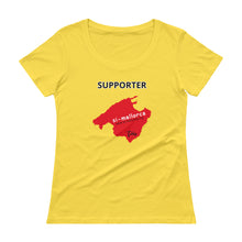 Load image into Gallery viewer, Supporter SI-Mallorca - Ladies&#39; Scoopneck T-Shirt - Tres-Palma