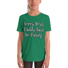 Load image into Gallery viewer, &quot;Sorry Boys&quot; Youth Short Sleeve T-Shirt - Tres-Palma