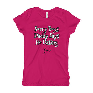 "Sorry Boys" Girl's T-Shirt - Tres-Palma