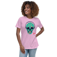 Load image into Gallery viewer, &quot;DJ Skull&quot; - Women&#39;s Relaxed T-Shirt - Tres-Palma