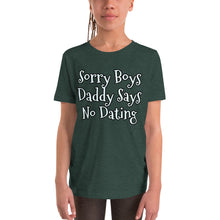 Load image into Gallery viewer, &quot;Sorry Boys&quot; Youth Short Sleeve T-Shirt - Tres-Palma
