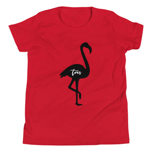 Flamingo - Youth Short Sleeve T-Shirt - Tres-Palma